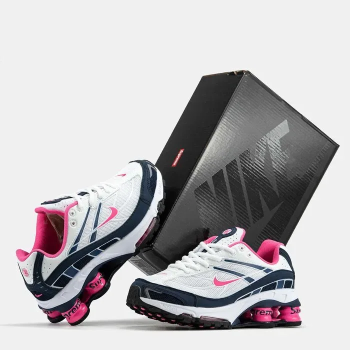 Женские кроссовки Nike Shox Ride 2 SP x Supreme White&Pink. 36-40 — фото 2