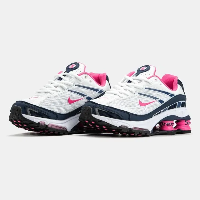 Женские кроссовки Nike Shox Ride 2 SP x Supreme White&Pink. 36-40 — фото 7