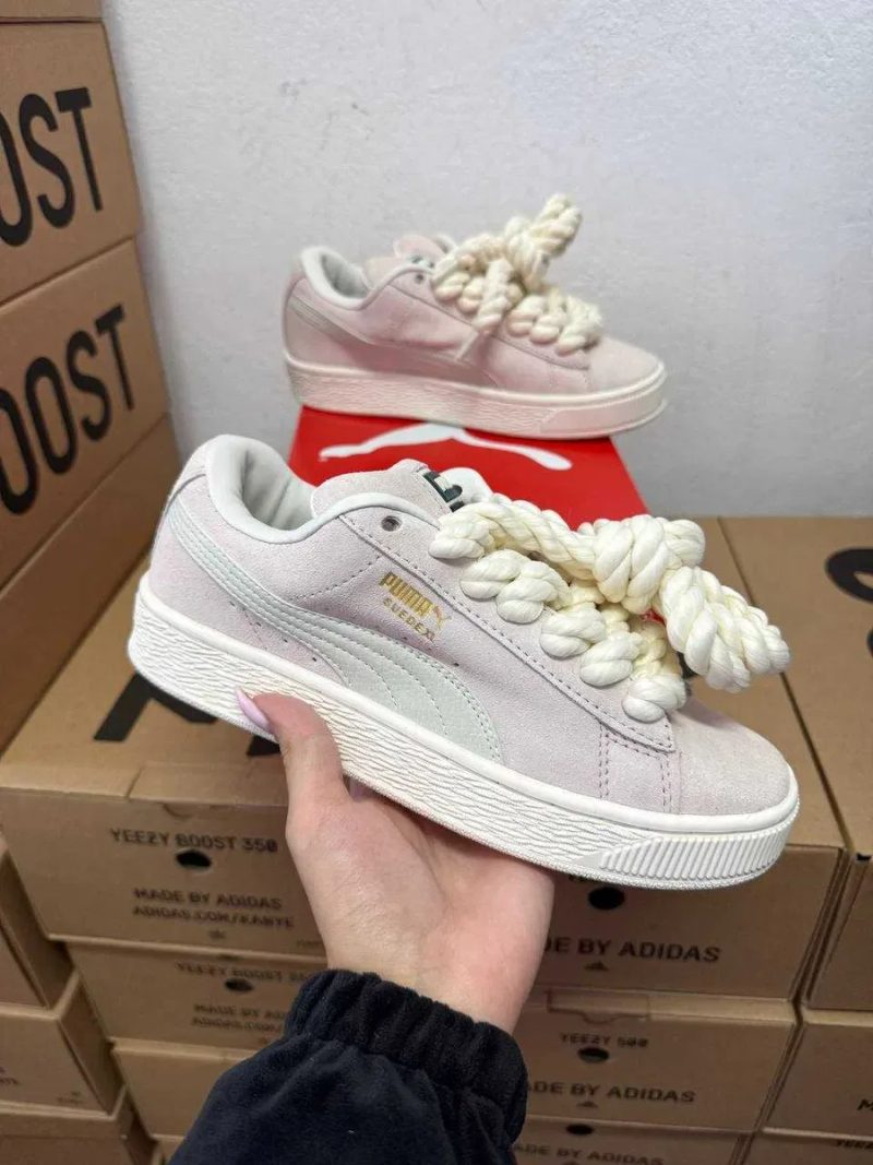 Женские кроссовки Puma Suede XL beige / Пума XL бежевые 36 37 38 39 40 41 — фото 5