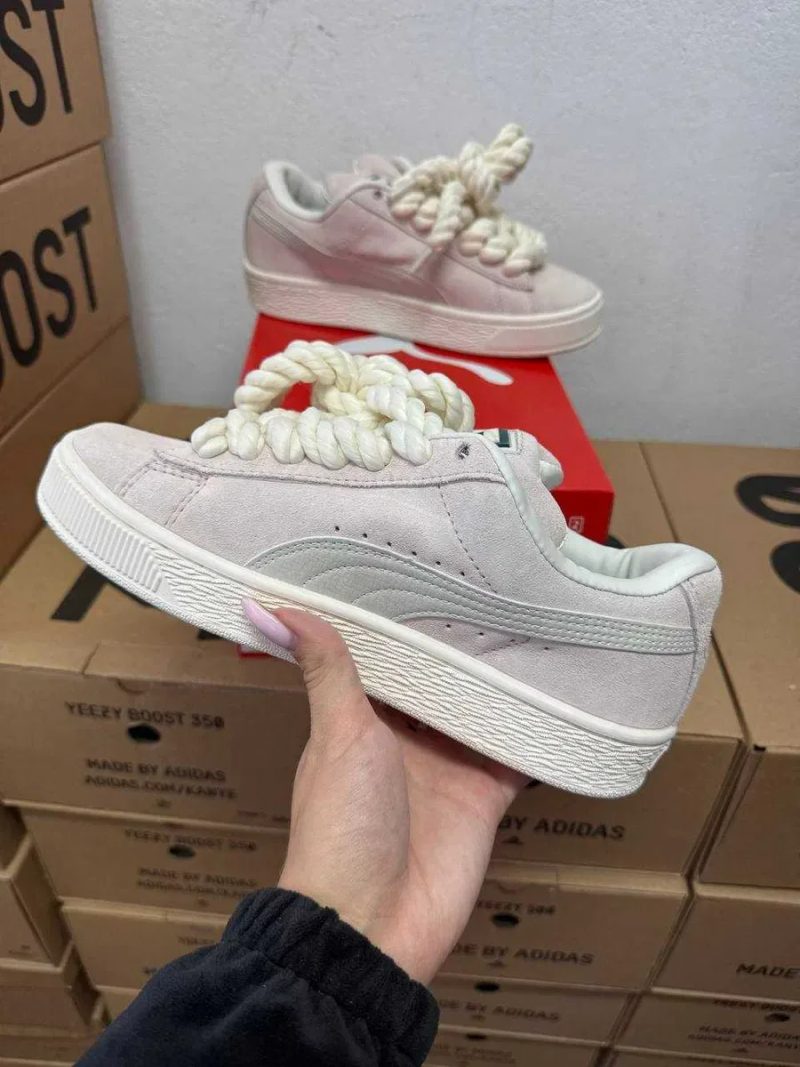 Женские кроссовки Puma Suede XL beige / Пума XL бежевые 36 37 38 39 40 41 — фото 6