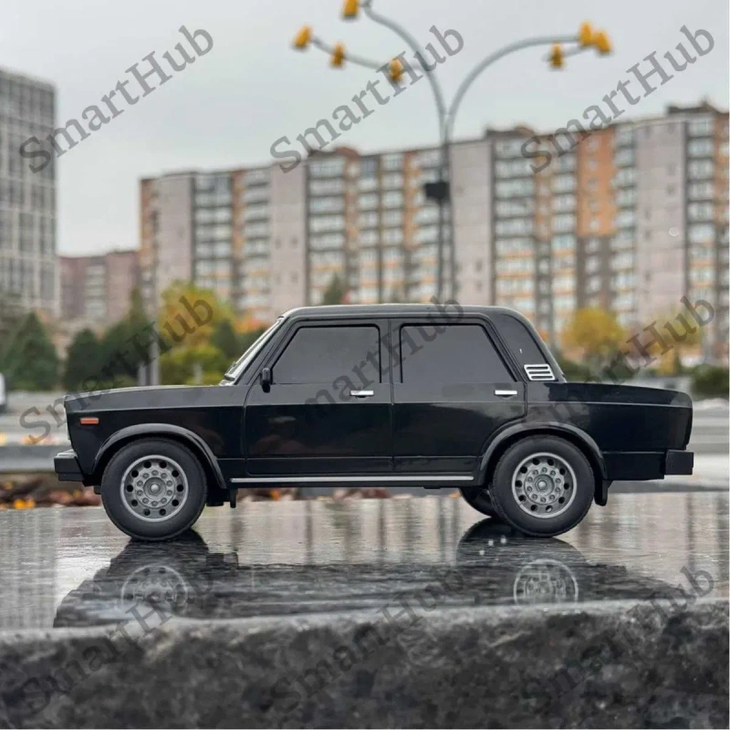 Жигулі на пульті, Машинка на радіоуправлінні чорна, Авто ВАЗ 2107 Лада — фото 3