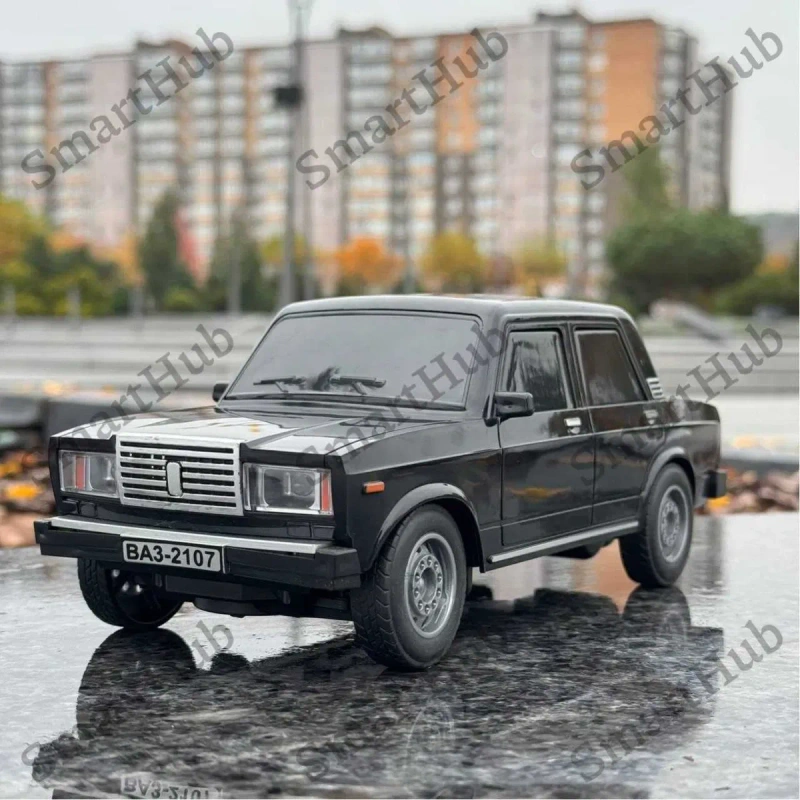 Жигулі на пульті, Машинка на радіоуправлінні чорна, Авто ВАЗ 2107 Лада — фото 7