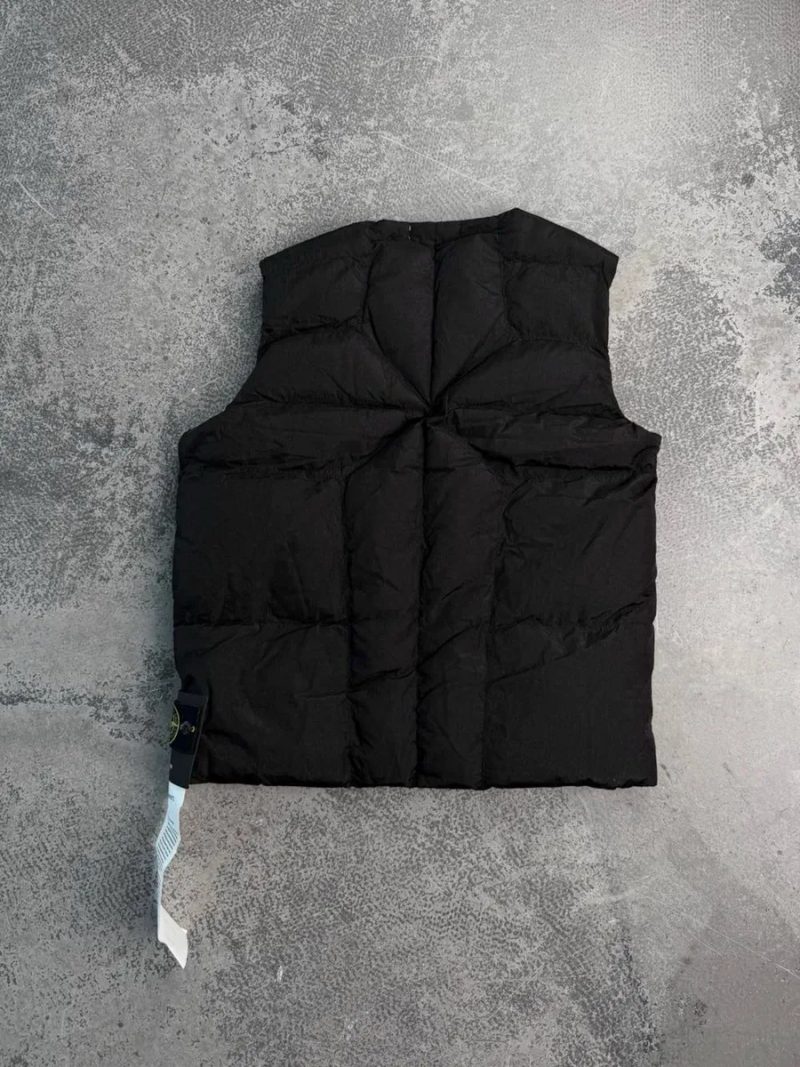 Жилет Stone Island чорний 1:1 оригінал чоловічий унісекс преміум якість стон айленд — фото 2