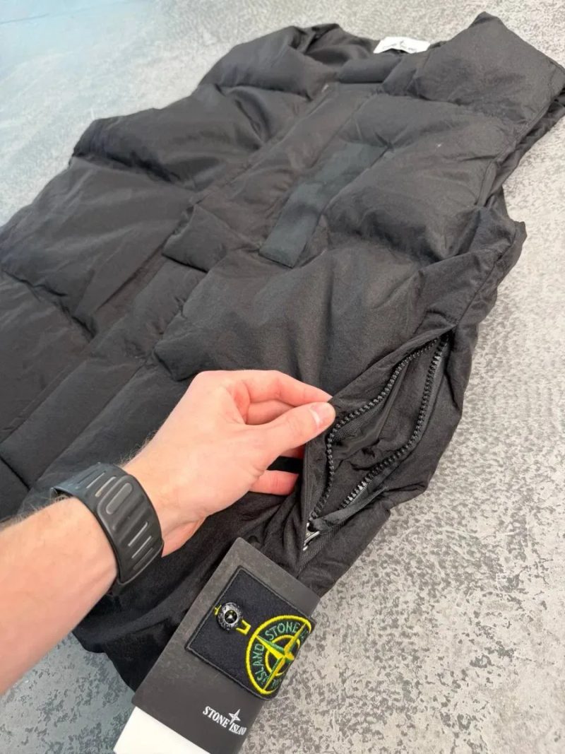 Жилет Stone Island чорний 1:1 оригінал чоловічий унісекс преміум якість стон айленд — фото 4