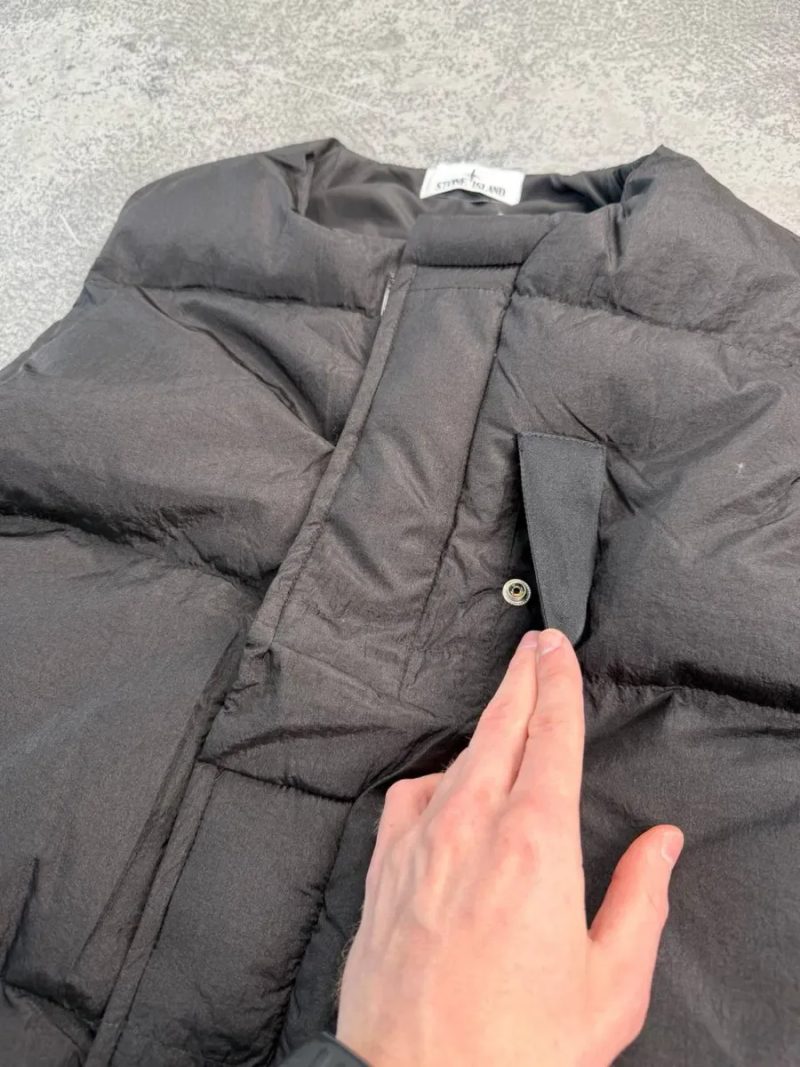 Жилет Stone Island чорний 1:1 оригінал чоловічий унісекс преміум якість стон айленд — фото 5