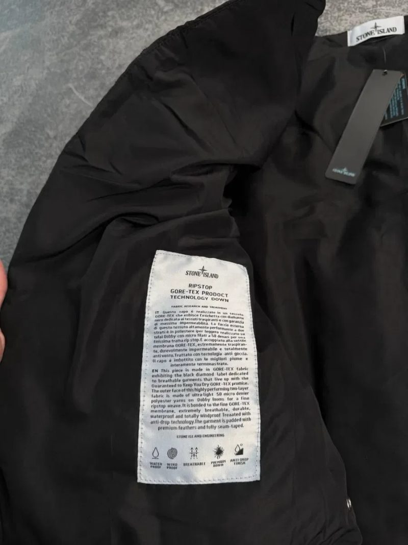 Жилет Stone Island чорний 1:1 оригінал чоловічий унісекс преміум якість стон айленд — фото 7