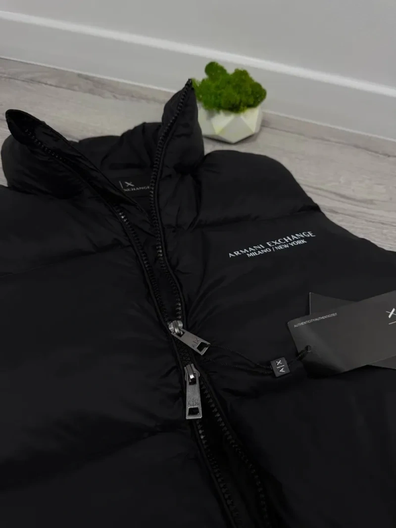 Жилетка Armani Exchange New York чорна Безрукавка чоловіча Армані — фото 6
