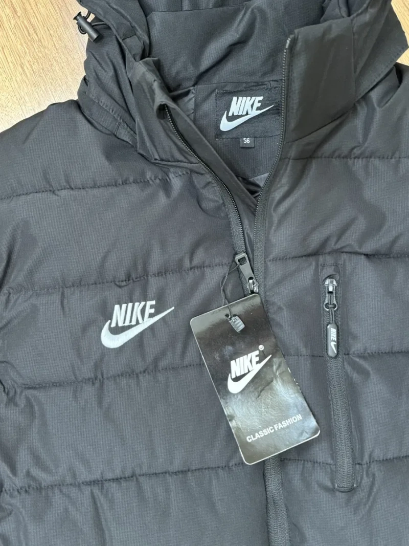 Жилетка Nike / жилет чорні і графіт / 48-56 розміри / капюшон знімаєть — фото 3
