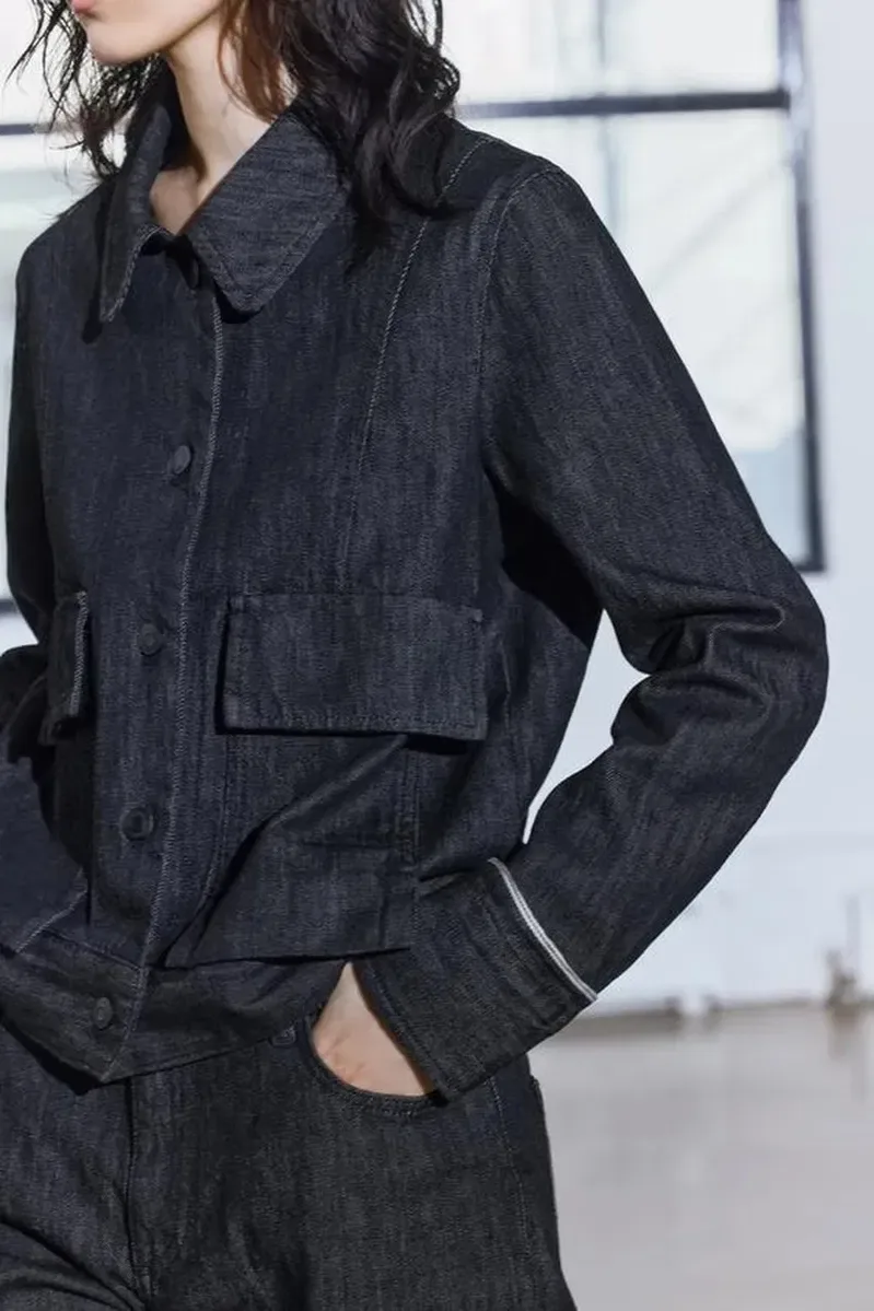 Жіноча джинсова куртка Zara — фото 2