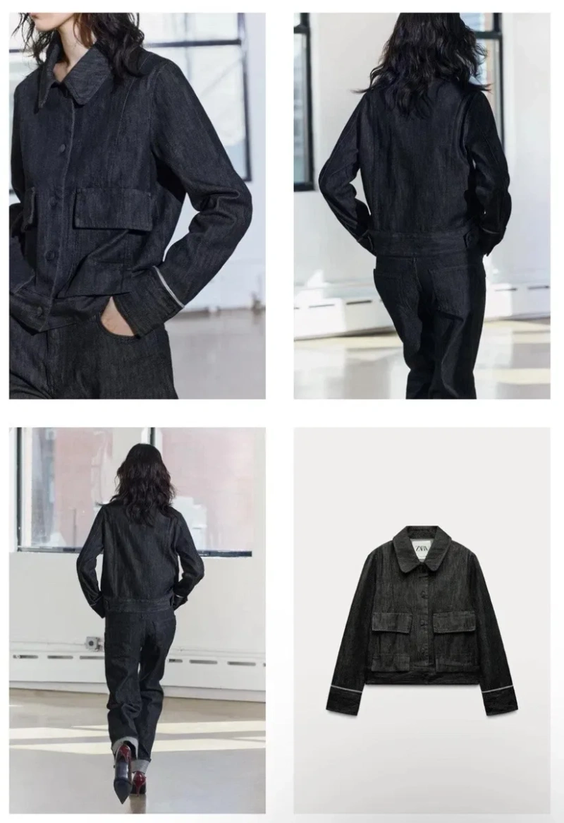 Жіноча джинсова куртка Zara — фото 3