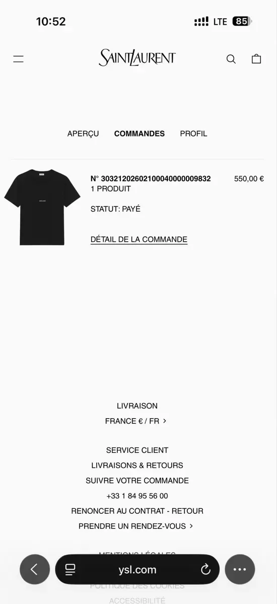 Жіноча футболка YSL ОРИГІНАЛ Ace Twen20s Jacquemus Ami Paris — фото 8