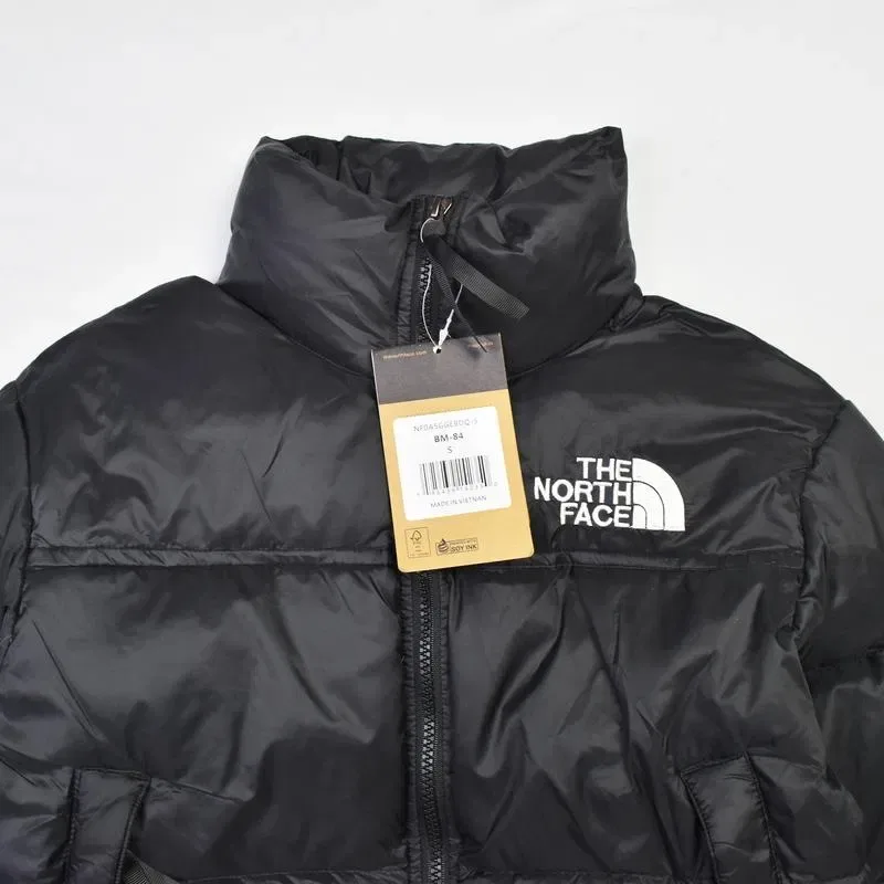 Жіноча коротка куртка, теплий пуховік The North Face курточка ТНФ — фото 6