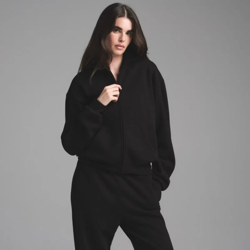 Жіноче худі SKIMS Cotton Fleece Classic Zip Up Hoodie — фото 2