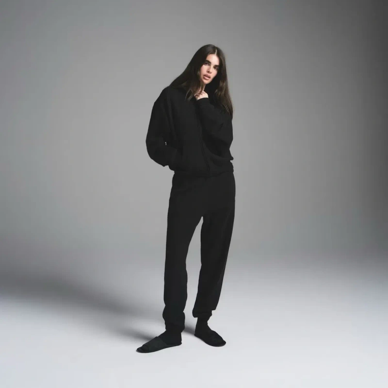 Жіноче худі SKIMS Cotton Fleece Classic Zip Up Hoodie — фото 4