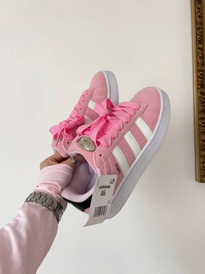 Жіночі Кросівки Adidas Campus Pink Адідас Рожеві Кампус Кроссовки ТОП — фото 2