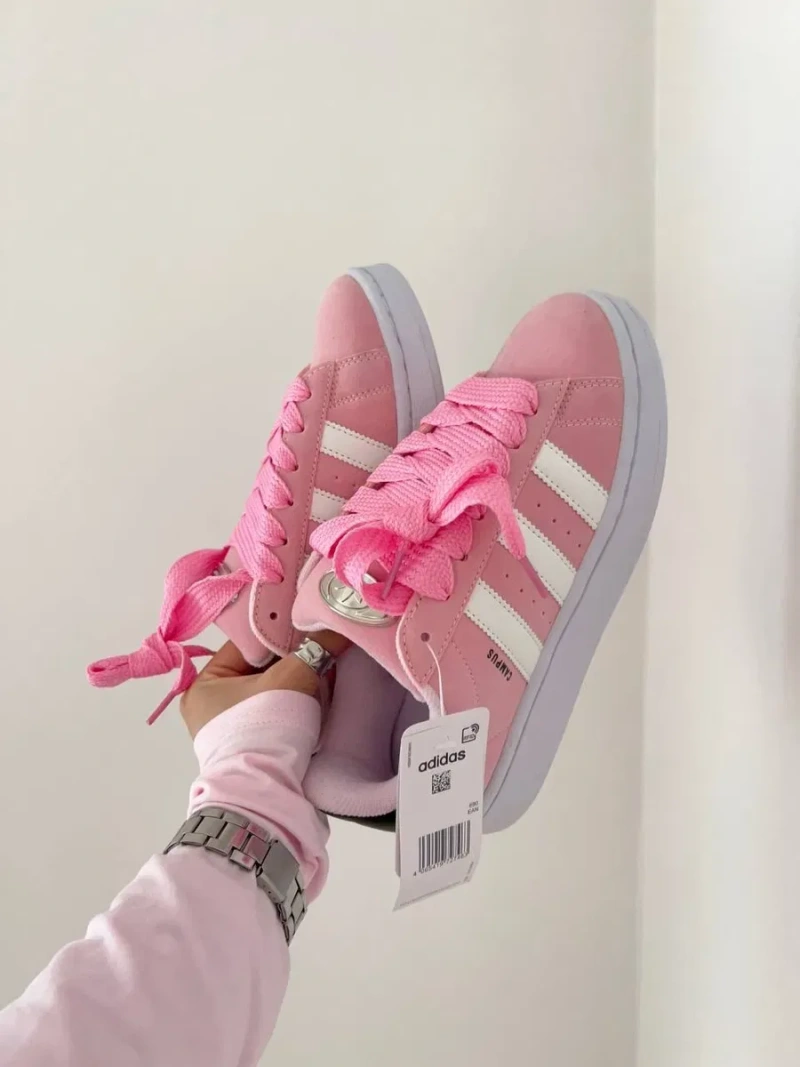 Жіночі Кросівки Adidas Campus Pink Адідас Рожеві Кампус Кроссовки ТОП — фото 3