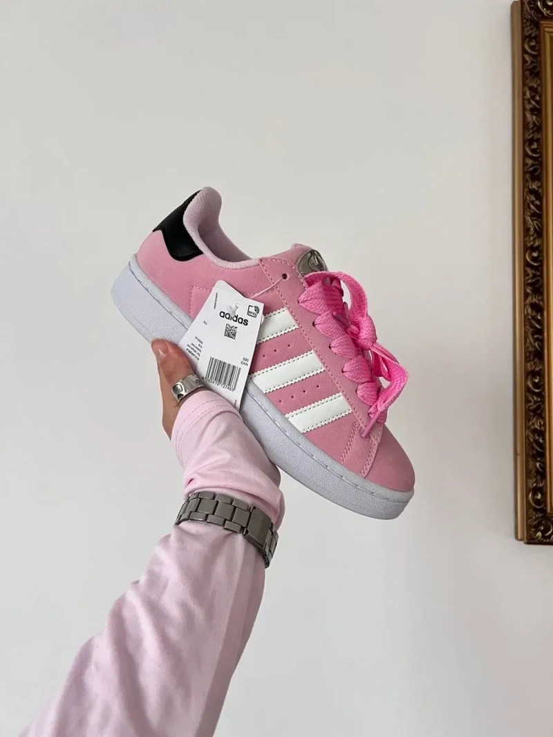 Жіночі Кросівки Adidas Campus Pink Адідас Рожеві Кампус Кроссовки ТОП — фото 4
