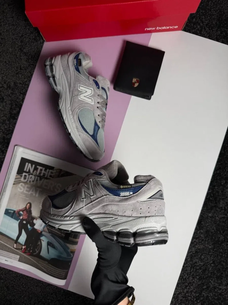 Жіночі кросівки нью беланс New Balance 2002R x JJJJound GTX Grey Navy [36-40] — фото 4