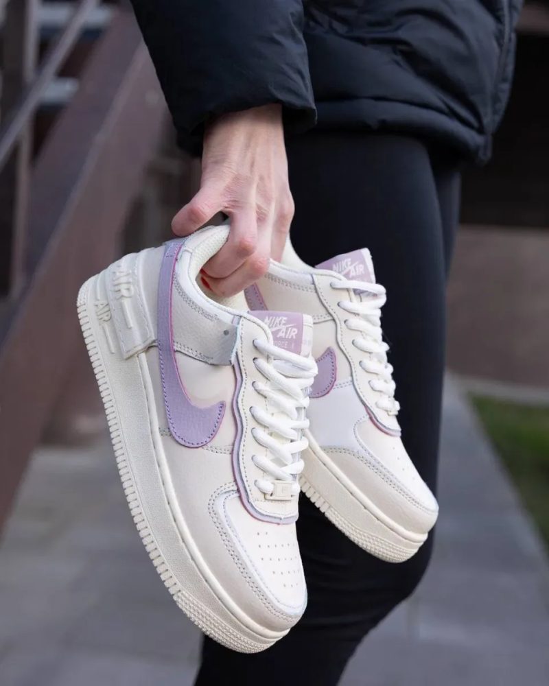 Жіночі Nike Air Force 1 Shadow пудрові  кросівки найки форси НАЛОЖКА — фото 2