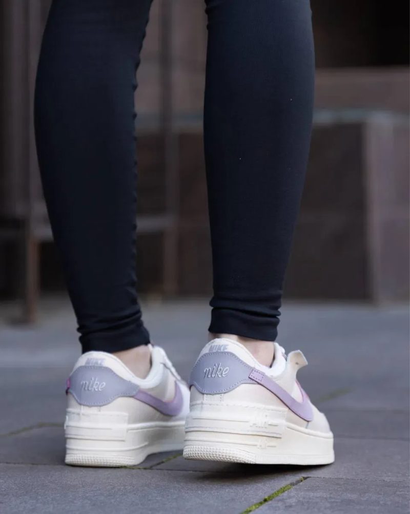 Жіночі Nike Air Force 1 Shadow пудрові  кросівки найки форси НАЛОЖКА — фото 7