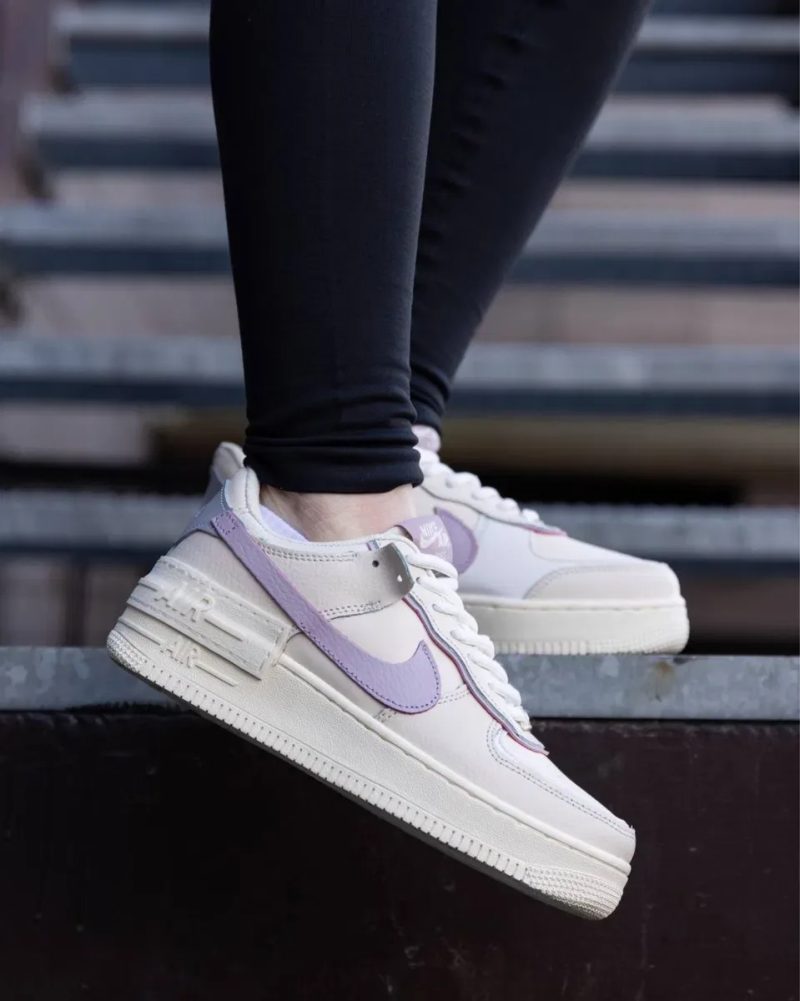 Жіночі Nike Air Force 1 Shadow пудрові  кросівки найки форси НАЛОЖКА — фото 8