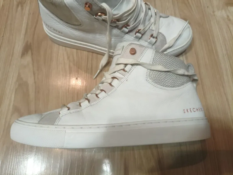Жіночі високі шкіряні кеди Skechers Street Los Angeles (Оригінал) — Розмір 40 — фото 2