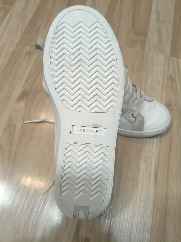 Жіночі високі шкіряні кеди Skechers Street Los Angeles (Оригінал) — Розмір 40 — фото 4