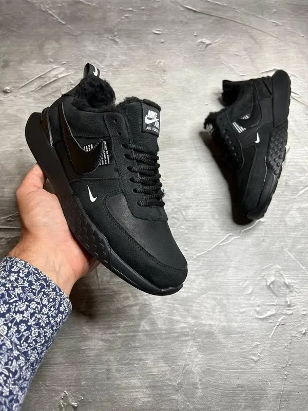 Зимние кроссовки Nike 40-45 мех -  кожа — фото 2