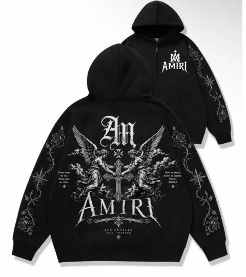 Зип худи Amiri Logo унисекс черные Амири кофта толстовка свитшот лонгслив Новые модели Отлично подойдет на подарок
