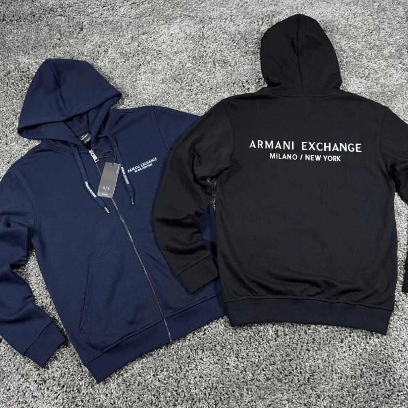 Зіп худі Armani Exchange A|X | стильна кофта на блискавці | Стильне худі / кофта на блискавці в стилі Armani Exchange (A|X) | Армані кофта — фото 2