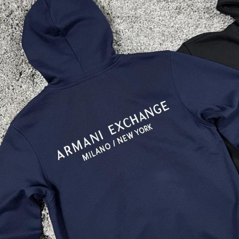 Зіп худі Armani Exchange A|X | стильна кофта на блискавці | Стильне худі / кофта на блискавці в стилі Armani Exchange (A|X) | Армані кофта — фото 5