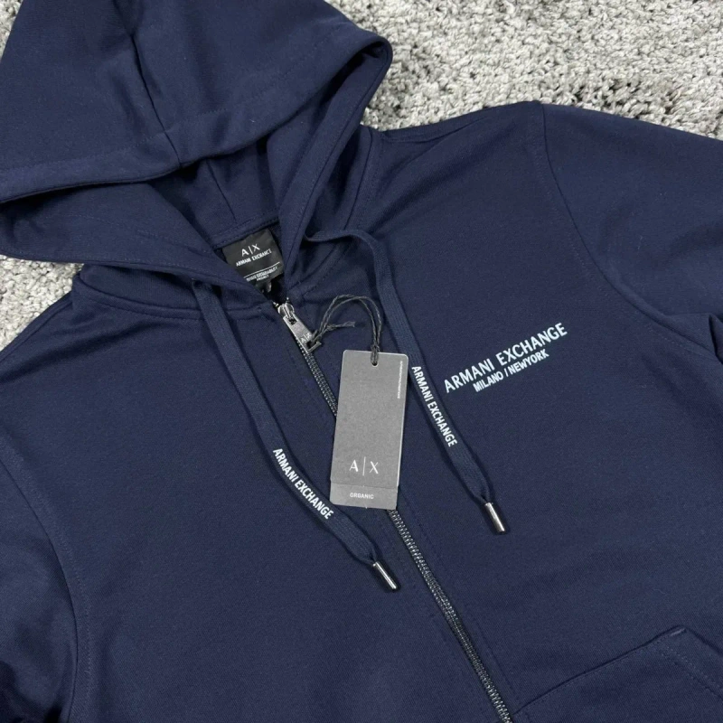 Зіп худі Armani Exchange A|X | стильна кофта на блискавці | Стильне худі / кофта на блискавці в стилі Armani Exchange (A|X) | Армані кофта — фото 6
