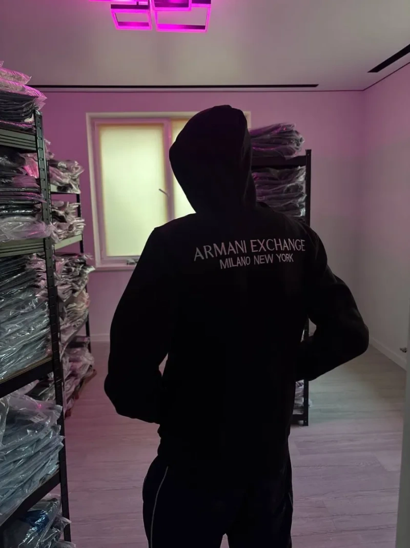 Зіп худі Armani Exchange A|X | стильна кофта на блискавці | Стильне худі / кофта на блискавці в стилі Armani Exchange (A|X) | Армані кофта — фото 7