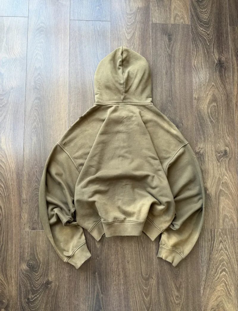 Зіп Худі Boxy Fit Oversize Distressed Худи Оверсайз Широке YZY GAP Y2K — фото 7