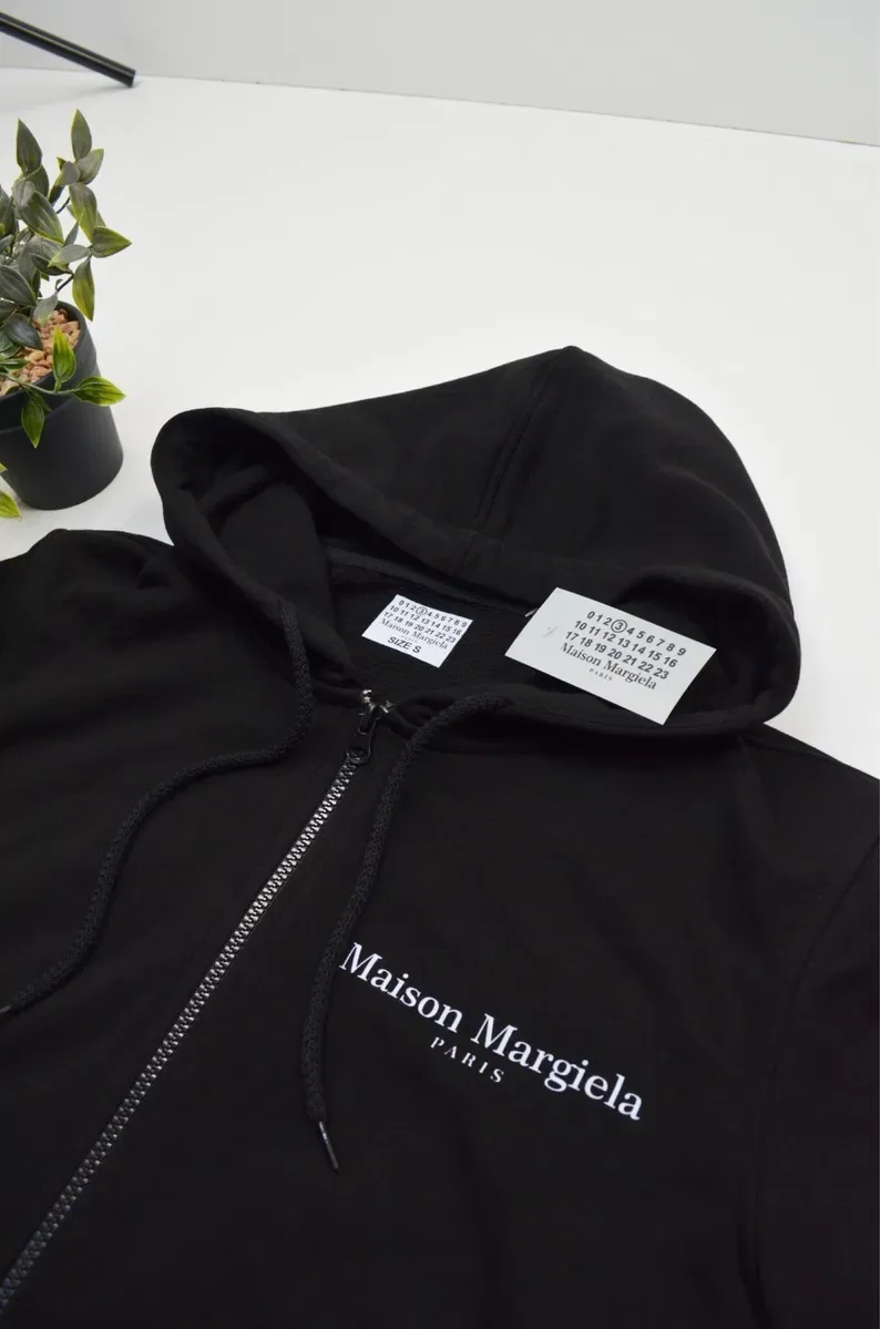 Зіп худі Maison Margiela Zip Hoodie чорна кофта унісекс / Мейсон Маржела зипка худи кофта марджела черная Всі розміри — фото 3