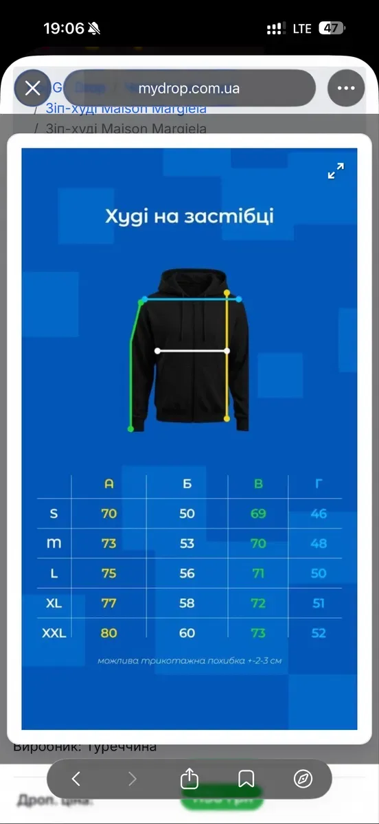 Зіп худі Maison Margiela Zip Hoodie чорна кофта унісекс / Мейсон Маржела зипка худи кофта марджела черная Всі розміри — фото 7