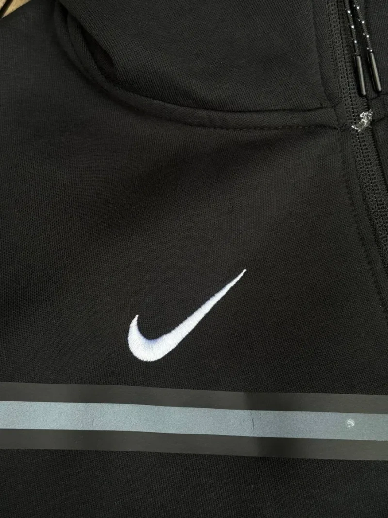 Зіп-худі Nike Tech Fleece PSG мужская Зипка Найк Теч Флис черная | Зипка черная Найк Псж мужская серая зип-худи Nike Tech Fleece черная мужская — фото 7