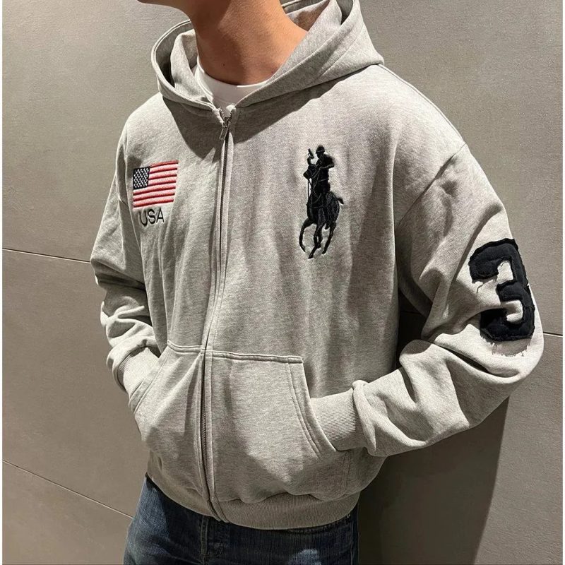 Зіп худі поло ральф з прапором Америки, Зип худи Polo Ralph Lauren — фото 2