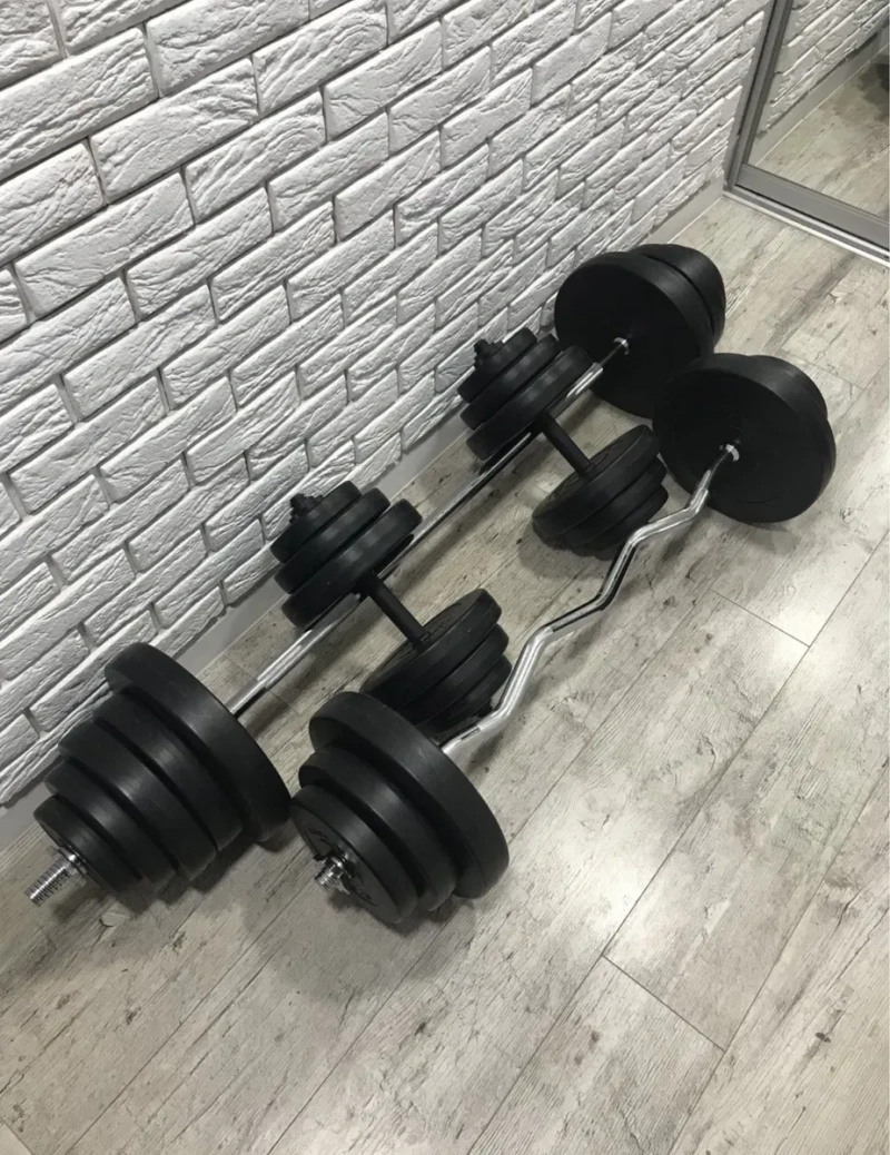 Знижка‼️Набор (штанга + гантели) 36 52 62 72 92 119 Звонить, пишіть — фото 4
