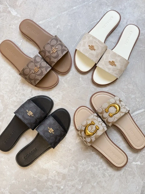 ЗНИЖКА Шльопанці Coach шлепанцы