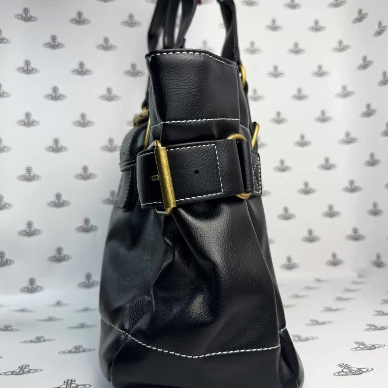 ЗНИЖКА! Сумка Vivienne Westwood Big Leather Vintage Bag Чорна Вів'єн Вествуд — фото 2