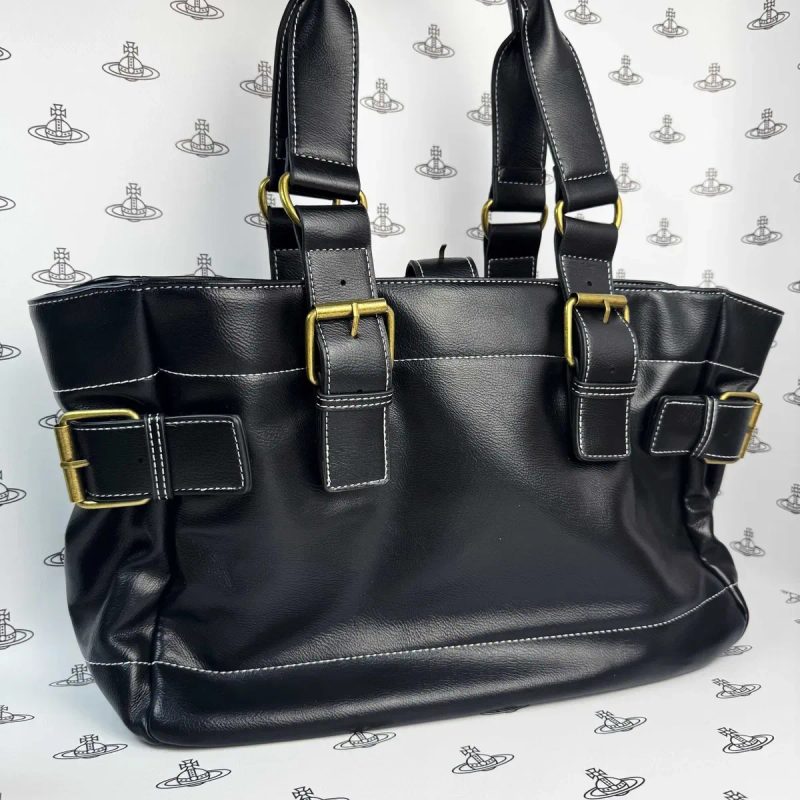 ЗНИЖКА! Сумка Vivienne Westwood Big Leather Vintage Bag Чорна Вів'єн Вествуд — фото 3
