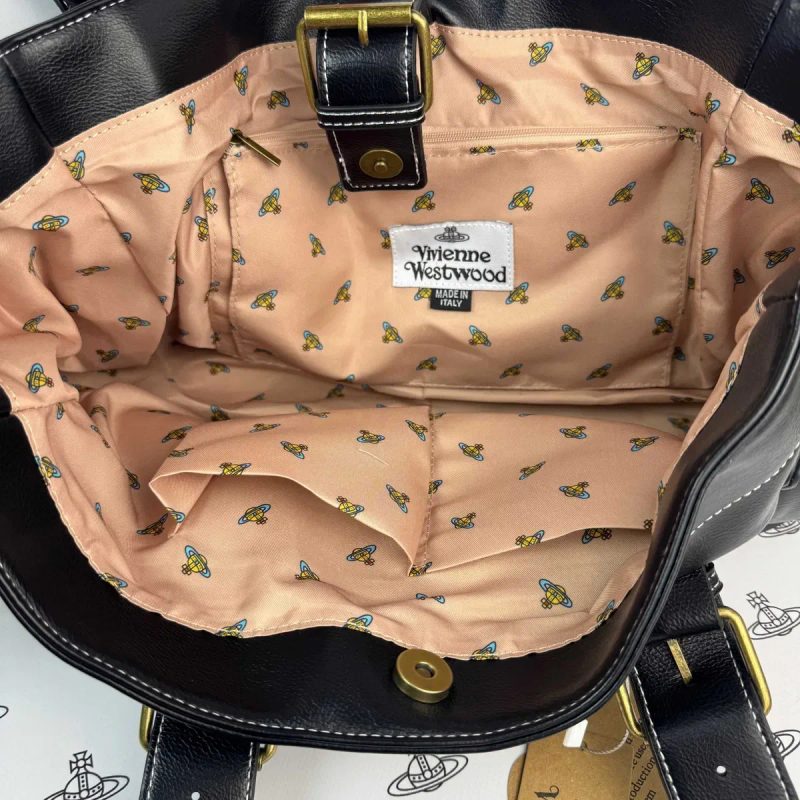 ЗНИЖКА! Сумка Vivienne Westwood Big Leather Vintage Bag Чорна Вів'єн Вествуд — фото 5