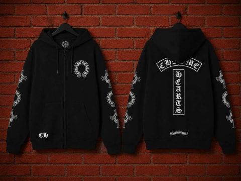 ‼️ЗНИЖКА‼️ Зіп-худі Chrome Hearts зіпка хром хартс чорна