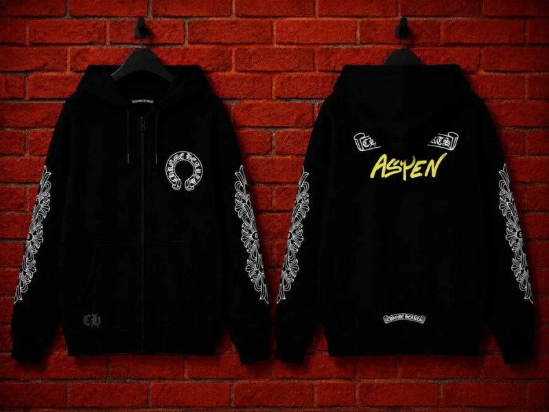 ‼️ЗНИЖКА‼️ Зіп-худі Chrome Hearts зіпка хром хартс чорна — фото 4