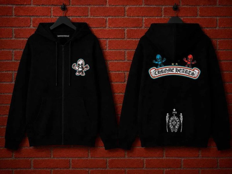 ‼️ЗНИЖКА‼️ Зіп-худі Chrome Hearts зіпка хром хартс чорна — фото 6