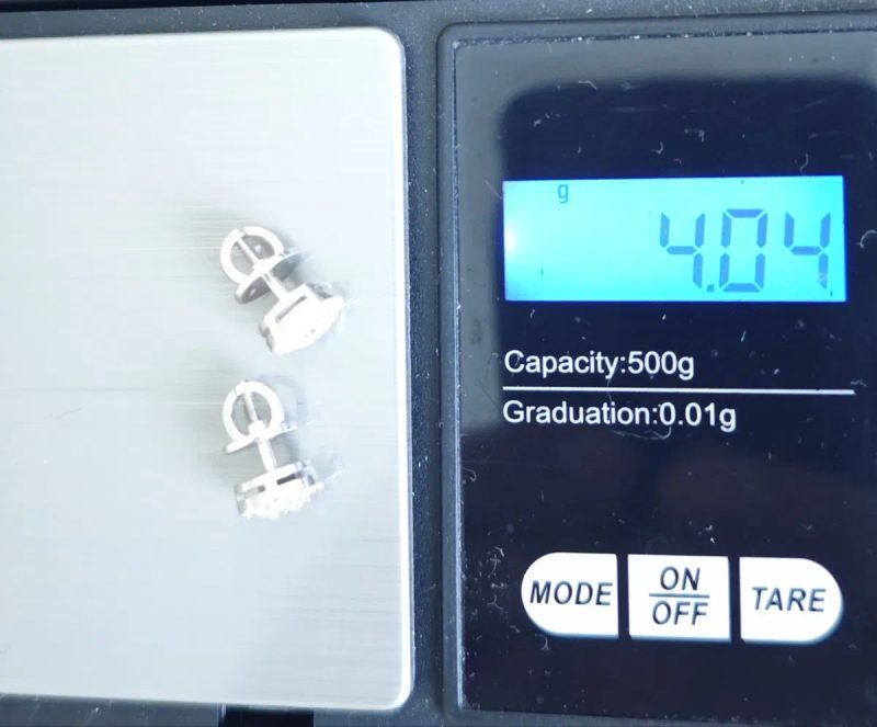 Золоті сережки, з діамантами 0.96ct, 750 проба. — фото 3