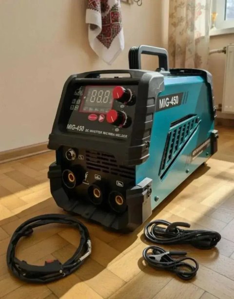 Зварювальний апарат DOMOTEC MIG-450 26.4kVA (MIG, TIG, MMA) інверторний для професійного зварювання сварка
