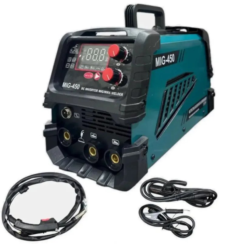 Зварювальний апарат DOMOTEC MIG-450 26.4kVA (MIG, TIG, MMA) інверторний для професійного зварювання сварка — фото 4