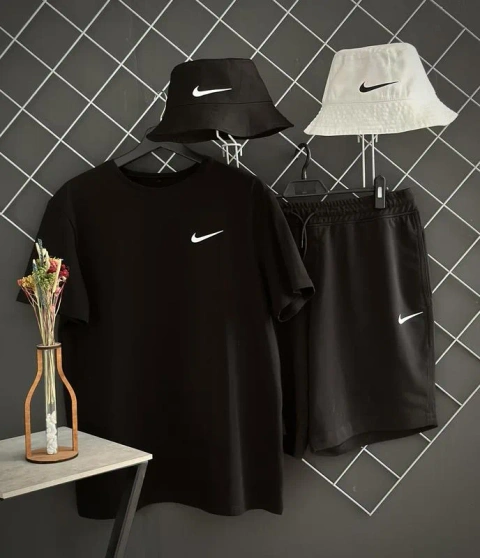 Комплект 3в1 nike. Футболка, шорти, панама.